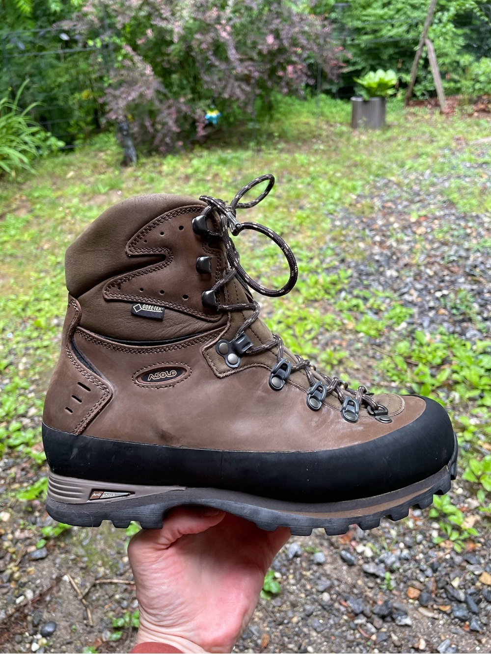 Asolo Waterproof Hiking Backpacking Trekking boots Men's Size 8
